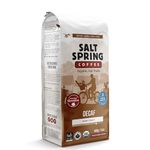 Salt Spring Coffee - Decaf Whole Bean Coffee, Organic Fair Trade Coffee, Swiss Water Process, Proudly Canadian (Dark Roast, 400g)