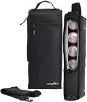 Athletico Golf Cooler Bag - Soft Sided Insulated Cooler Holds a 6 Pack of Cans or Two Wine Bottles (Black)