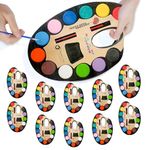 MONKEYTAIL Water Colour + Artist Paint Brush as Birthday Return Gift for Kids of all Age Group |Set of 10 |Washable Watercolor Kit, Art Supplies for Painting & Crafts