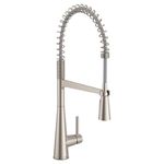 Moen 5925SRS Sleek One-Handle Pre-Rinse High Arc Spring Pulldown Kitchen Faucet with Power Boost, Spot Resist Stainless