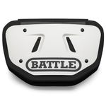 Battle Football Back Bone Back Plate White/Black, Adult