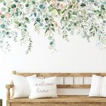 6 Pieces Flowers Wall Decals Vinyl 