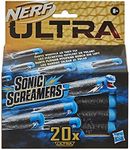 Nerf Ultra Sonic Screamers 20-Dart Refill Pack - Darts Whistle Through the Air - Compatible Only with Nerf Ultra Blasters