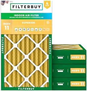 Filterbuy 20x30x4 Air Filter MERV 11 Pet & Allergy Defense (4-Pack)