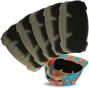 Maplefield 10 Pack Helmet and Hats Liner for Caps, Prevent Sweat on Face and Eyes, 3 Layer Ultra Absorbent Hat Sweat Liner, Hat Sweat Protector, Disposable Hard Hat Liner, Stops Stains and Sweat