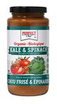 Perfect Chef Organic Kale & Spinach Pasta Sauce (6-Pack), 6 x 740ml - Gluten Free, No Sugar Added, Vegan, Made in Canada.