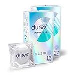 Durex Invisible Extra Sensitive Condoms 12 Pack x 2 (24 Condoms)