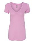 Next Level Women's Triblend Deep V (Vintage Lilac) (2XL)