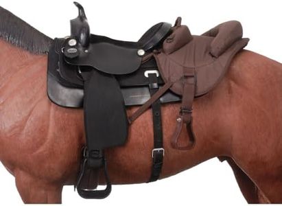 Tough 1 Ride - Behind Tandem Saddle for Western Saddle, Brown