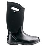 Bogs Women's Classic High Handle Waterproof Insulated Boot, Black Shiny