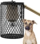 Heat Lamp for Dogs - Outdoor Dog Kennel Heater Bulb, Hanging Dog House Warmer with Timer and Anti-Bite Hanging Hook, Ideal for Dog Crates, Cages, and Chicken Coops