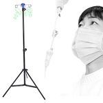 Portable IV Pole, IV Poles IV Stands, Drip Bag Stand Intravenous Foldable Pole Stand IV Start Kit IV Supplies with 4 Hooks on One Pole for Clinic Home Care