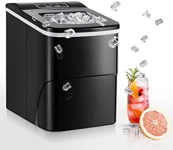 Electactic Ice Maker Countertop Portable Ice Maker Machine Self-Cleaning 30lbs/5Mins/24Hrs 2 Mode Ice Machine Counter Ice Maker with Scoop&Basket for Home/Office/Bar/RV Use