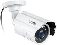 ZOSI 1080P 2.0MP HD 1920TVL Hybrid 4-in-1 TVI/CVI/AHD/960H CVBS CCTV Security Camera Indoor Outdoor, 80ft Night Vision,Aluminum Metal Cam, for 960H,720P,1080P,5MP,4K Analog Surveillance DVR (White)