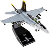 Busyflies Fighter Jet Model 1:100 F/A-18 Hornet Strike Fighter Attack Fighter Plane Model Diecast Military Model Airplane for Collection and Gift