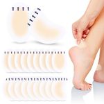 Blister Bandages, 40Pcs Invisible Gel Blister Cushions, Hydrocolloid Waterproof Adhesive Bandages for Foot, Toe, and Heel Blister Prevention and Recovery (Oval and Crescent)