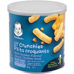 GERBER LIL’ CRUNCHIES Mild Cheddar, Toddler Snacks, 12+ months, 42 g, 6 Pack