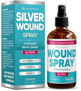 Wound Spray for Dogs & Cats – Hot Spot Treatment for Dogs to Help with Itching, Irritation, Rashes, Cuts, & Bites – Cat Wound Care Silver + Chlorhexidine Spray – Better Use with a Dog Cone – 4 Oz