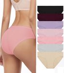 SIMIYA 7/10 Pack Women Underwear Cotton Low Rise Briefs, Women's Panties Hipster Ladies Stretch Bikini Underwear