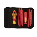 Draper XP1000 10 Piece Precision Screwdriver Set | VDE Dual Insulated Interchangeable Blade | Electrical Tool Driver Set | Hand Tools Set | 05721