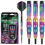 Winmau Simon Whitlock 22g Steel Tip Dart Set – 90% Tungsten, 3 Prism Force Shafts, and 3 Prism Alpha Flights (22)