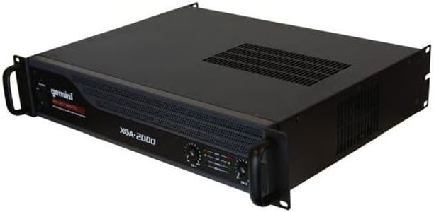 Gemini XGA Series XGA-2000 Professional Quality PA System DJ Equipment Power Amplifier with 2000 Watt Instant Peak Power