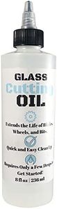 Premium Glass Cutting Oil (8 oz) Specially Formulated for Use with Any Glass Cutter Tool - Glass Cutter Oil for Glass Drill Bit, Mirror Cutting Tool, Tile Cutter & Glass Cutting Tools