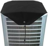 TOEMUE Air Conditioner Cover for Outside Units, Heavy Duty Central AC winter Cover Top Universal Outdoor AC Cover Defender，All Season Waterproof Snow Outdoor AC Top Cover Black(36"x36")
