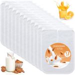 Tudomro 12 Pcs Nut Milk Bag Reusable Food Safe Nylon Bag Strainer Nut Milk Mesh Bag for Straining Almond, Nut Milk, Coffee, Juices, Yogurt, Soup and Doufu, 7.9 x 11.8 Inch
