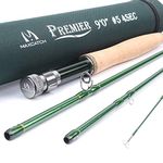 Maxcatch 3-12wt Medium-Fast Action Premier Fly Rod-IM8 Carbon Blank for High Performance,with AA Cork Grip Hard Chromed Guides and Rod Tube (V-Premier, 8'4'' 3wt)