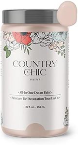 Country Chic Paint - Chalk Style All-in-One Paint for Furniture, Home Decor, Cabinets, Crafts, Eco-Friendly, Matte Paint - Ooh La La [Light Pink] Quart (32 oz)