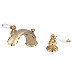 Kingston Brass KB962PL Widespread Lavatory Faucet, Polished Brass