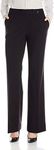 Calvin Klein Women's Classic Fit Straight Leg Suit Pant, Black, 10