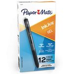 Paper Mate InkJoy Pens, Gel Pens, Medium Point (0.7 mm), Black, 12 Count