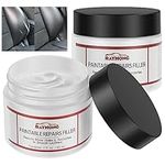 2Pcs Leather Filler for Filling or Repairing Holes Scratches, Leather Repair Kit for Couches, White Leather Repair Cream Leather Conditioner for Furniture Vinyl Sofa Chair Car Seat Shoes 4.06 OZ