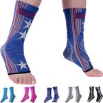 Doc Miller Ankle Brace for Women & Men - Achilles Tendonitis Brace Ankle Support, Arch Support, Plantar Fasciitis Relief - Nylon Ankle Braces for Men Sprain, Foot, Heel Pain Relief - 1 Pair