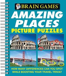 Brain Games® Picture Puzzles: Amazing Places - How Many Differences Can You Spot While Boosting Your Travel Trivia?