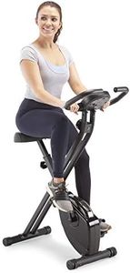 Marcy Foldable Magnetic Resistance Upright Exercise Bike NS-654, Black, One Size