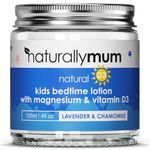 Kids Magnesium Bedtime Lotion with Vitamin D | Support for Sleep, Heart, Bone, Nerve, Gut and Muscle Health | Alternative to Melatonin | Lavender & Chamomile 4.2 fl oz