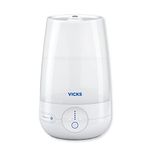 Vicks FilterFree Plus Cool Mist Plus Humidifier (VUL565), Medium Room –Filter-Free Cool Mist Humidifier for Baby, Kids and Adult Rooms, Works with Vicks VapoPads