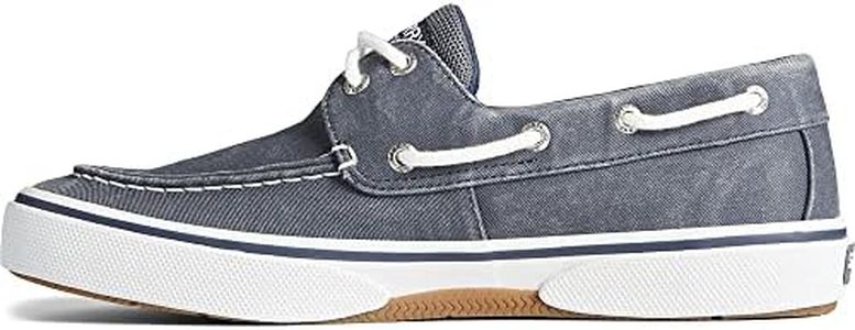 Sperry Men's, Halyard Boat Shoe, Navy Twill, 9.5 Wide