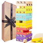 Jaques of London Educational Games for 3 Year Olds, Interactive Games for 4 Year Old Girls, Fun Tumbling Tower Wooden Toys for 3 Year Olds, Durable Wooden Toys for Learning and Play