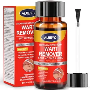 Wart Remover Liquid,Fast Acting Salicylic Liquid to Remove Common and Plantar Warts, Flat Warts, 0.68 Fl Oz, 1 Count - Safe, Natural, and Potent for External Use