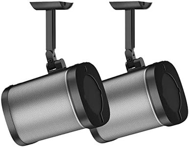 notiela Speaker Wall Mount and Ceiling Mount for Sonos One, One SL, Play 1 - Swivel & Tilt Adjustable Mounting Brackets for Sonos One, One SL, Play:1 Speaker Mounts, 2 Pack, Black