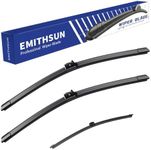 EMITHSUN Windshield Wiper Blades With Rear Wiper Blades set Replacement for Mercedes-Benz Metris 2016-2023,That Meet OEM Quality Front Rear Wipers Blade Set for My Car-28"+18"+15"(Set of 3)