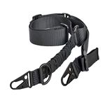 Tactical Gun Sling 1 Point Airsoft Gun Slings 2 Point Rifle Sling Fast Adjust Gun Strap Attachment for Shotgun, Air Rifle