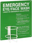 Metal Eye Wash Station OSHA Approved - Wall Mounted Emergency Eye Wash Station - Compatible with 32 oz. Bottles - Durable Construction - Quick Access First Aid for Labs, Workshops & Industrial Use
