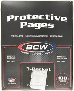 BCW 3 Pocket 100 Protective Currency Pages
