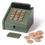 FLEXA Cash Register | Cash Register Shop Kids Set of 12 Pieces | Development Montessori Toy for Boys & Girls