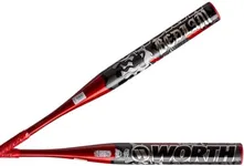 Worth | 2025 | Bedlam Slowpitch Softball Bat | USSSA | 13" Barrel | Balanced | 1-Piece | 27 oz